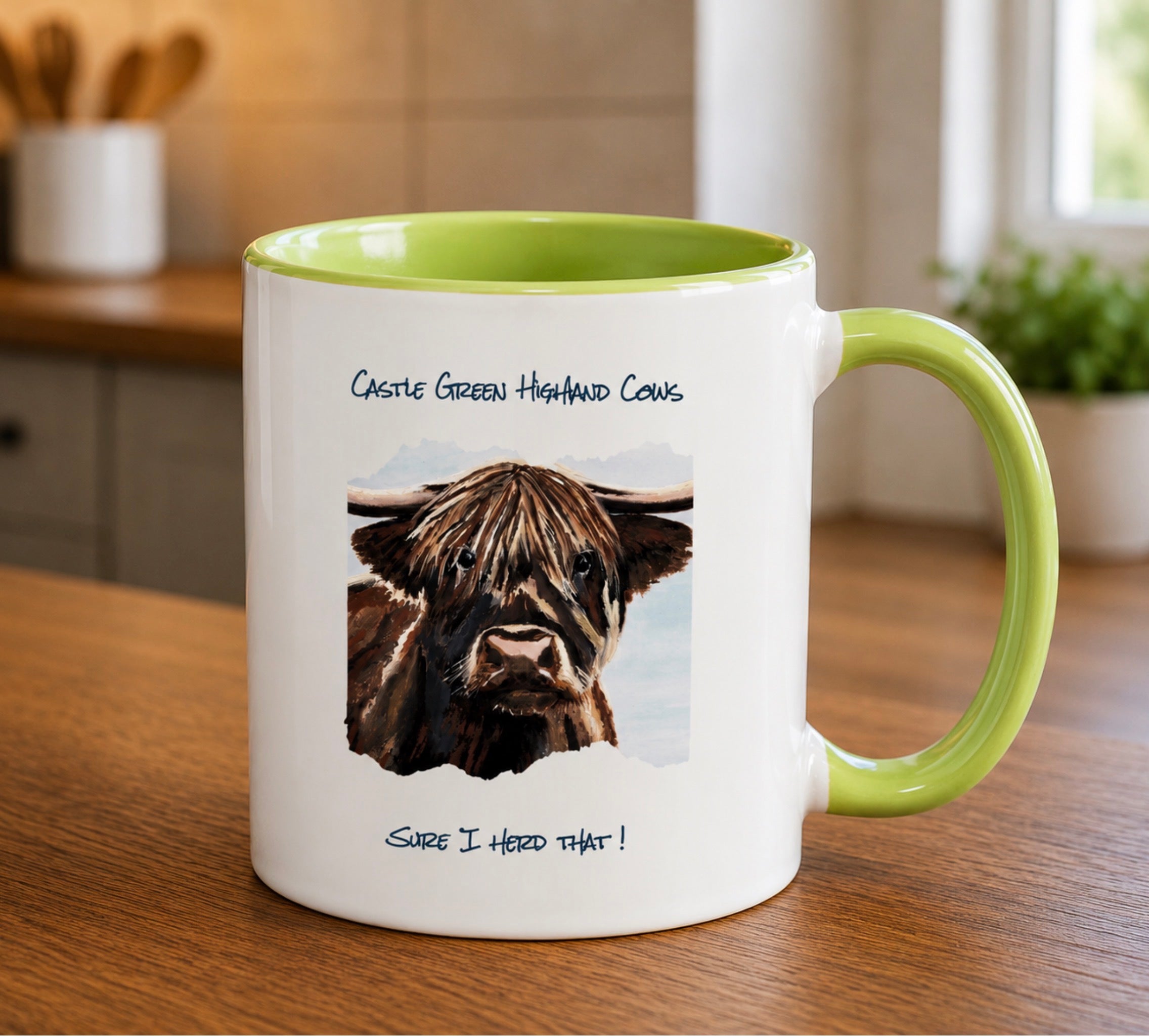 Castle Green Highland Cow Green