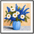 Delphiniums & Daisies
