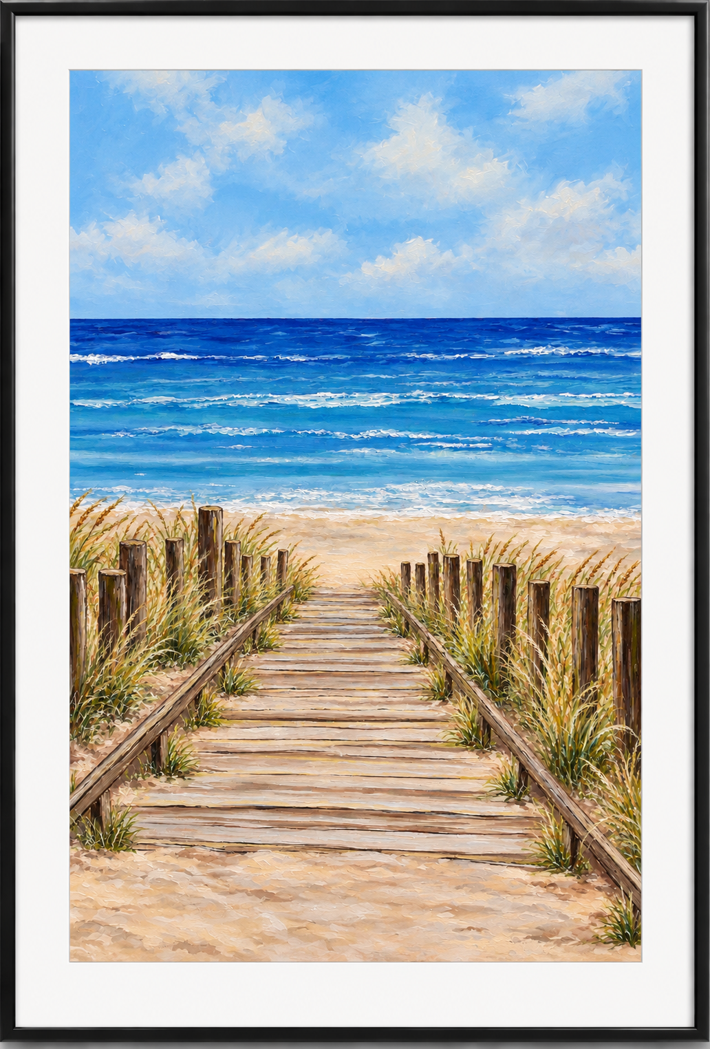 Early morning swim Cushendun  A3 print